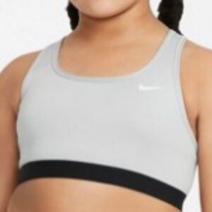Nike Girl S Pro Sports Dri-Fit Bra (Light Carbon/Black XL) NEW